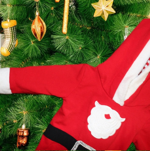 Infant Santa Onsie by Cat & Jack & "Santa & Me"  Ornament Frame - Picture 2 of 11